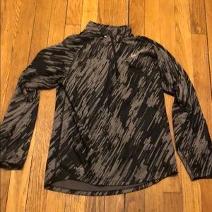 Nike Running Dri-Fit Gray/Black Pullover Sweater
